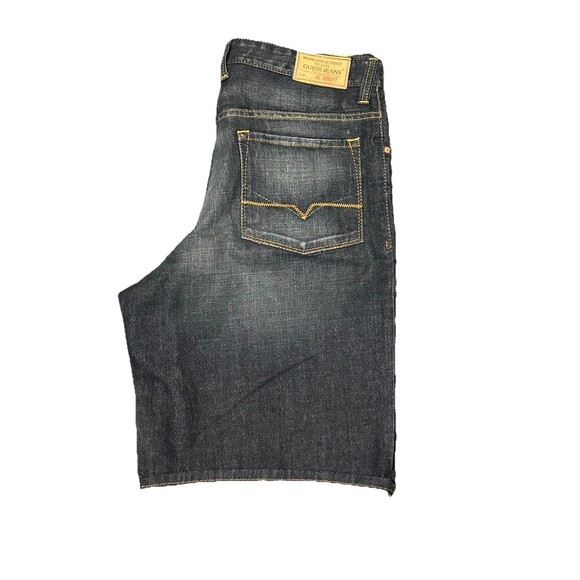 Guess Jeans Denim Baggy Shorts Mens Size 34 Dark Wash‎ Y2K Grunge Skater - Picture 1 of 8